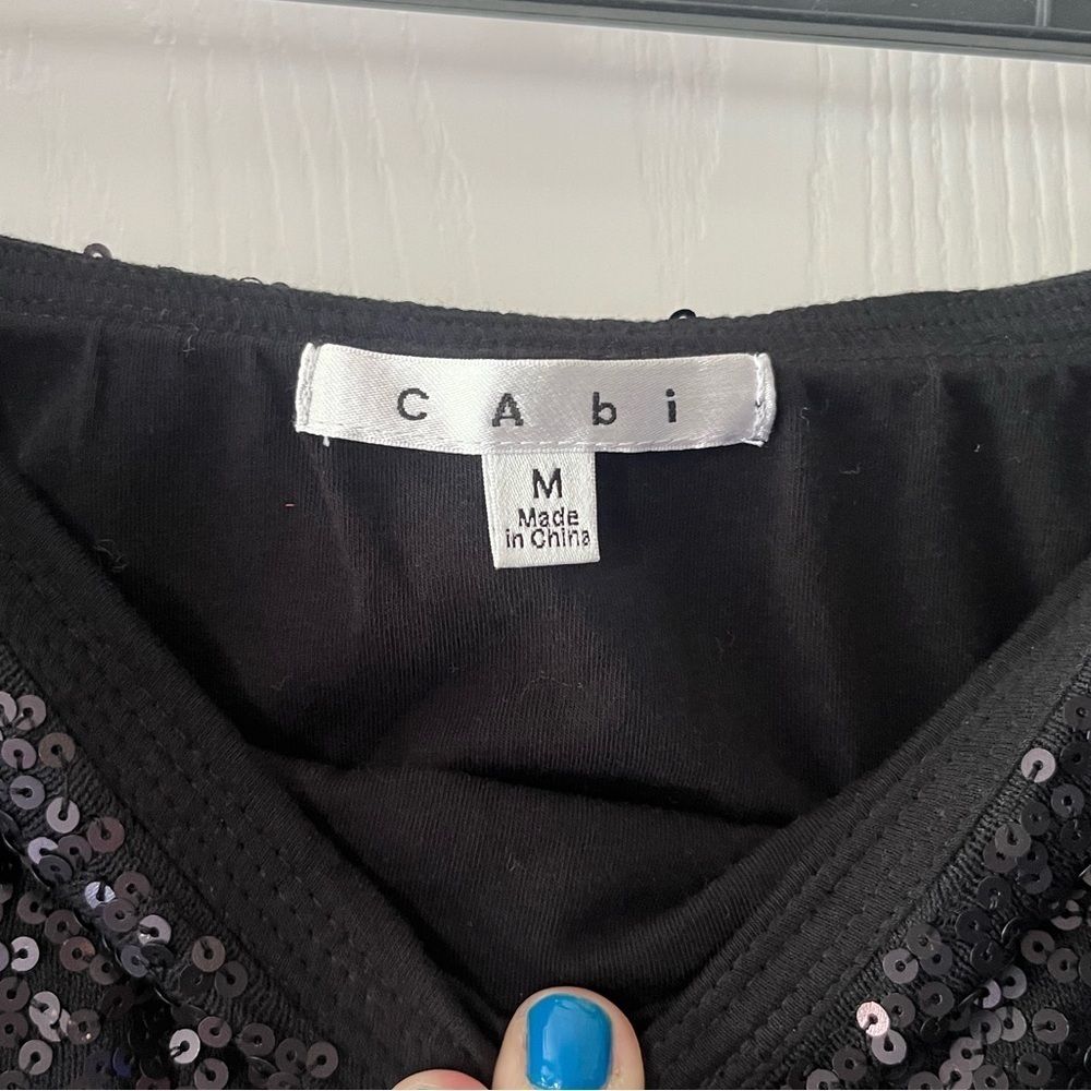 CAbi Black Sequin Pencil Skirt - Picture 2 of 4